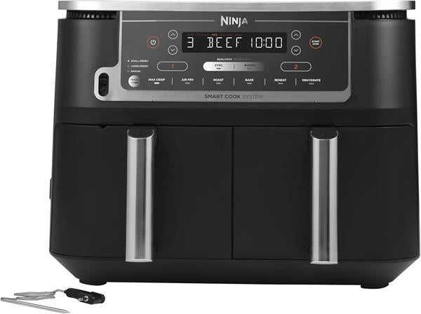 Ninja Air Fryer Dual Zone 9.5L 2470W Smart Cook Probe